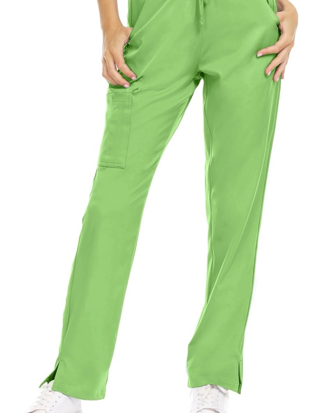 Light Green Straight Leg Scrub Pants